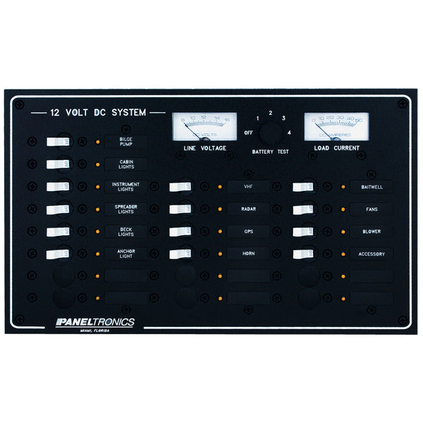 Paneltronics Standard DC 20 Position Breaker Panel &amp; Meter [9973210B]