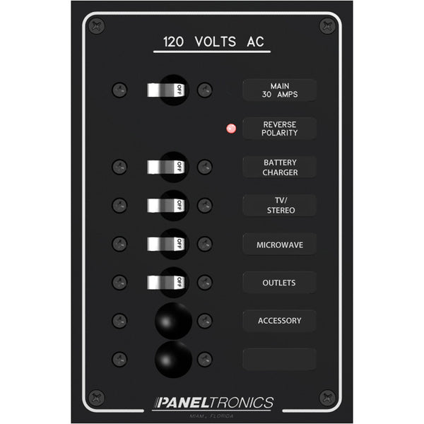 Paneltronics Standard AC 6 Position Breaker Panel &amp; Main [9982305B]