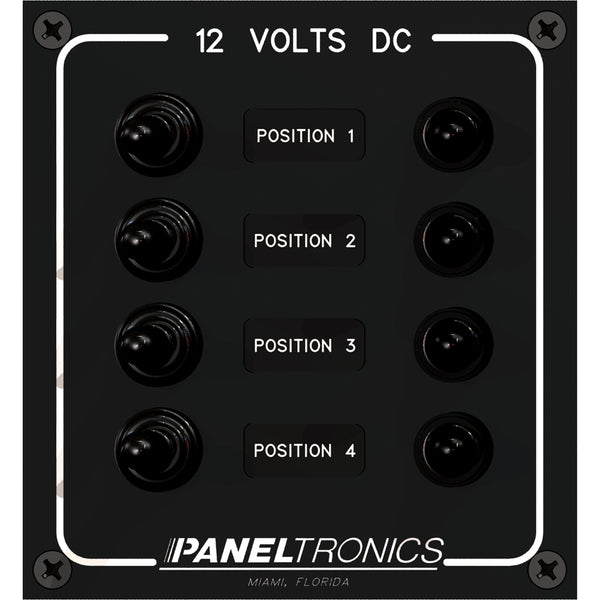 Paneltronics Waterproof Panel - DC 4-Position Toggle Switch &amp; Circuit Breaker [9960017B]