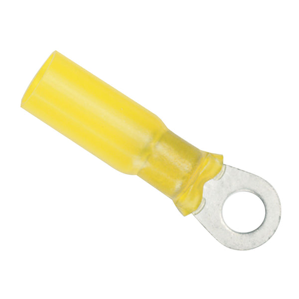 Ancor 12-10 Gauge - 1/4&quot; Heat Shrink Ring Terminal - 3-Pack [312403]