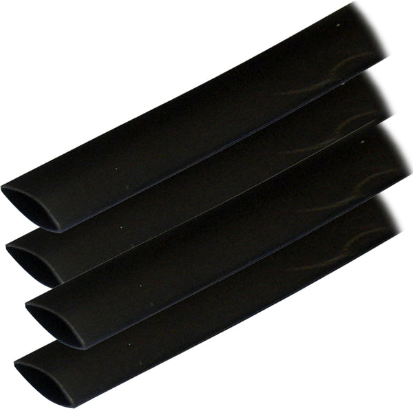 Ancor Adhesive Lined Heat Shrink Tubing (ALT) - 3/4&quot; x 6&quot; - 4-Pack - Black [306106]