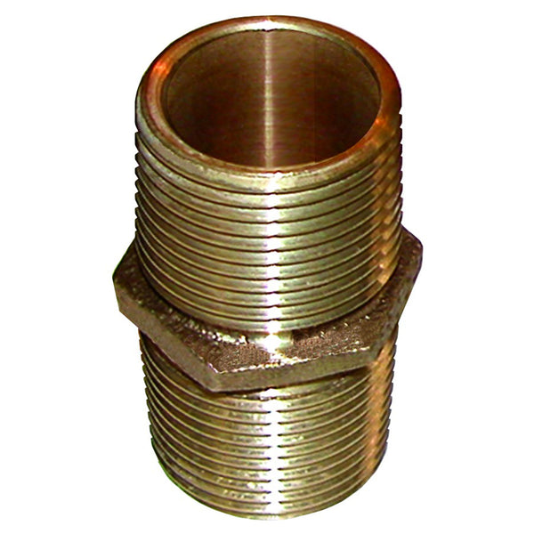 GROCO Bronze Pipe Nipple - 2-1/2&quot; NPT [PN-2500]